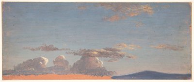 Estudo de nuvem de Frederic Edwin Church