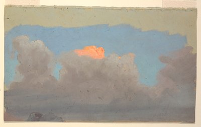 Estudo de nuvem de Frederic Edwin Church