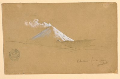 Cotopaxi de perto de Ambato, Equador de Frederic Edwin Church