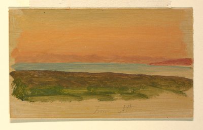 Desenho, Atenas, vista do mar, abril de 1869 de Frederic Edwin Church