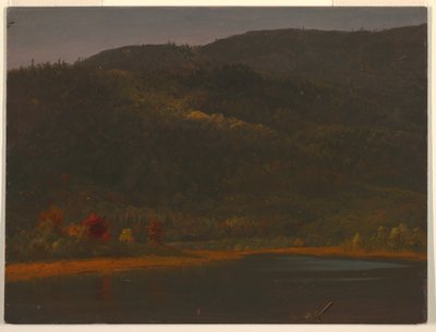 Desenho, Paisagem de outono, 1860-70 de Frederic Edwin Church