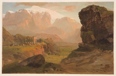 Desenho, Fantasia de Bashan, abril de 1869 de Frederic Edwin Church