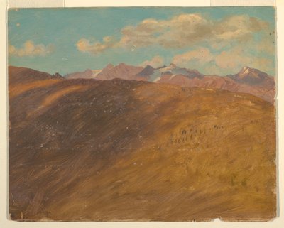 Desenho, Alpes Bávaros ou Suíços, 1868 de Frederic Edwin Church