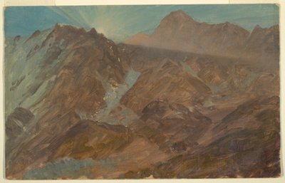 Desenho, Alpes Berneses, Suíça, agosto de 1868 de Frederic Edwin Church