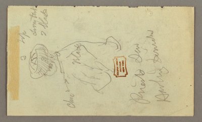 Desenho, Rapaz com turbante, possivelmente 1868 de Frederic Edwin Church