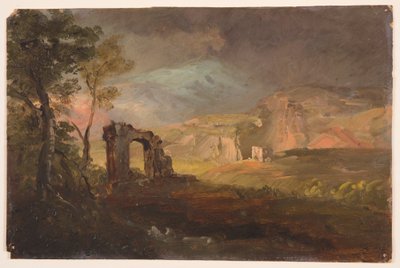 Desenho, Fantasia de Campagna, provavelmente 1868-69 de Frederic Edwin Church