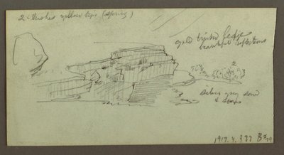 Desenho, Canyon, possivelmente 1868 de Frederic Edwin Church