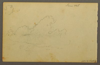 Desenho, Casa da Montanha Catskill, 1844 de Frederic Edwin Church