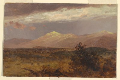 Desenho, Catskills ao pôr do sol, 1882 de Frederic Edwin Church