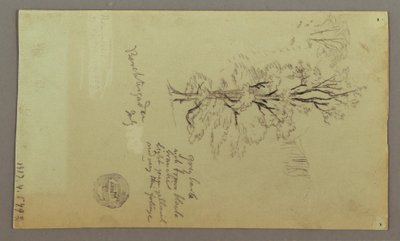 Desenho, chaminés, cascatas, figura, etc., julho possivelmente 1868 de Frederic Edwin Church