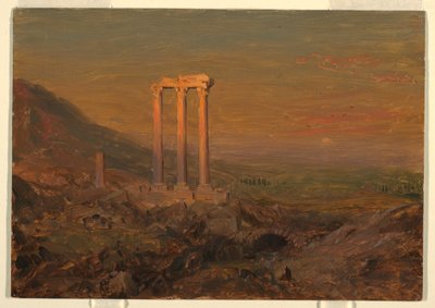 Desenho, Ruínas Clássicas, Síria, maio de 1868 de Frederic Edwin Church