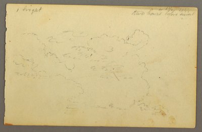 Desenho, Estudo de nuvens, 1844 de Frederic Edwin Church