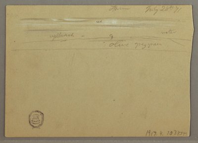 Desenho, Estudo de nuvens, 28 de julho de 1871 de Frederic Edwin Church