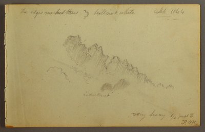 Desenho, Estudo de nuvens, 1844 de Frederic Edwin Church