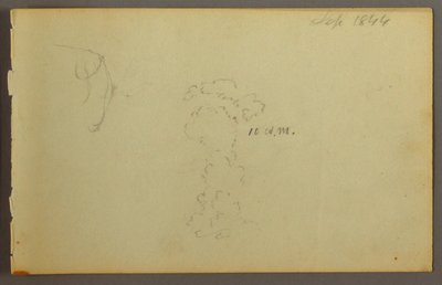 Desenho, Estudo de nuvens, 1844 de Frederic Edwin Church