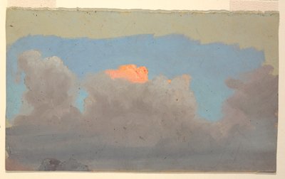 Desenho, Estudo de nuvens, 1860-70 de Frederic Edwin Church