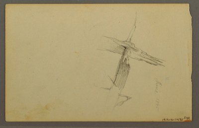Desenho, Estudo de nuvens, encosta, 1844 de Frederic Edwin Church