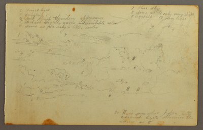 Desenho, Estudo de nuvens, possivelmente 1844 de Frederic Edwin Church