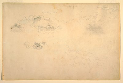 Desenho, Nuvens, 1844 de Frederic Edwin Church
