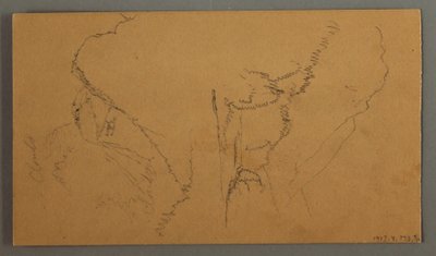 Desenho, Nuvens sobre picos de montanhas, possivelmente 1868 de Frederic Edwin Church
