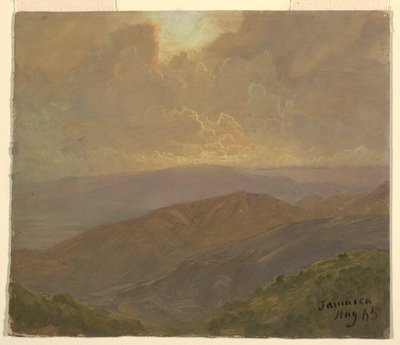 Desenho, Céu nublado, agosto de 1865 de Frederic Edwin Church