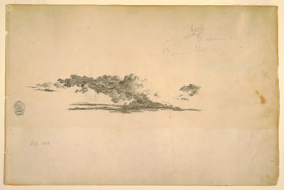 Desenho, Vaca, nuvens, julho e setembro de 1844 de Frederic Edwin Church