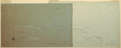 Desenho, Damasco, Síria, visto de noroeste, Parte 2, abril ou maio de 1868 de Frederic Edwin Church