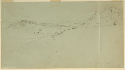 Desenho, Vista distante do lado norte da Acrópole, 1869 de Frederic Edwin Church