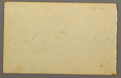 Desenho, Borda de madeira, 1844 de Frederic Edwin Church