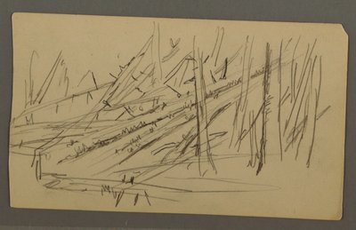 Desenho, Árvores caídas, possivelmente 1877 de Frederic Edwin Church