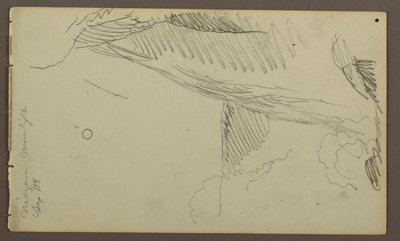 Desenho, Cataratas ao luar, 1858 de Frederic Edwin Church