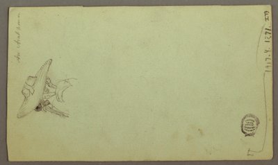 Desenho, Estudos de figuras, Barco à vela, Estudos arquitectónicos, possivelmente 1868 de Frederic Edwin Church