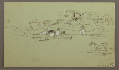 Desenho, Flat Rocky hill, 4 de maio de 1868 de Frederic Edwin Church