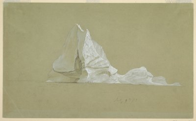 Desenho, Icebergue flutuante, 9 de julho de 1859 de Frederic Edwin Church