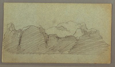 Desenho, Icebergue flutuante, possivelmente em junho de 1874 de Frederic Edwin Church