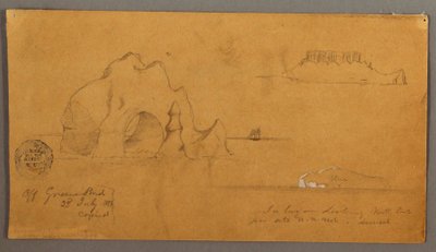 Desenho, Icebergues flutuantes, possivelmente 1859 de Frederic Edwin Church