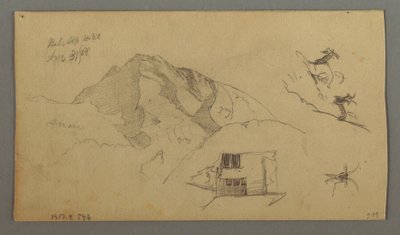 Desenho, Glaciar, 21 de agosto de 1868 de Frederic Edwin Church