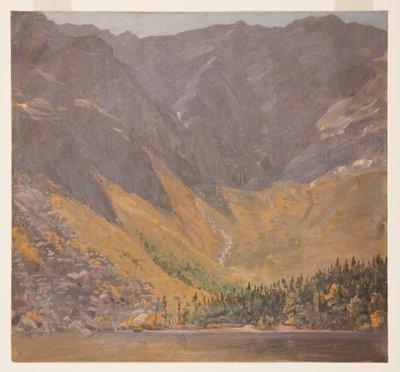 Desenho, Grande Bacia, Monte Katahdin, Maine, antes de 1878 de Frederic Edwin Church