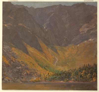 Desenho, Grande Bacia, Monte Katahdin, Maine, antes de 1878 de Frederic Edwin Church
