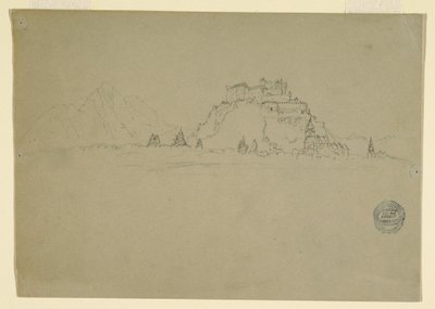 Desenho, Hehensalzburg, Áustria (verso), 1868 de Frederic Edwin Church