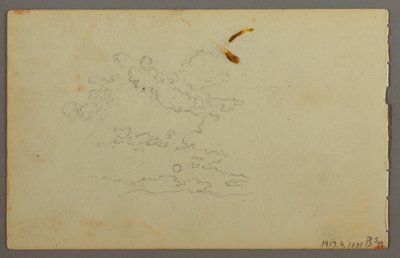 Desenho, Cordilheira, possivelmente 1844 de Frederic Edwin Church