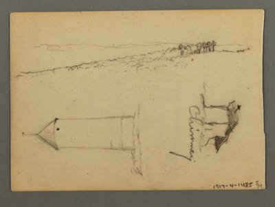 Desenho, Casa sobre o penhasco, Torres, possivelmente 1868 de Frederic Edwin Church