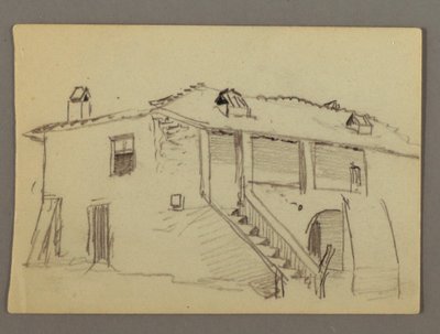 Desenho, Casa, possivelmente 1868-69 de Frederic Edwin Church