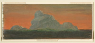 Desenho, Icebergue contra o céu ao entardecer, junho de 1859 de Frederic Edwin Church