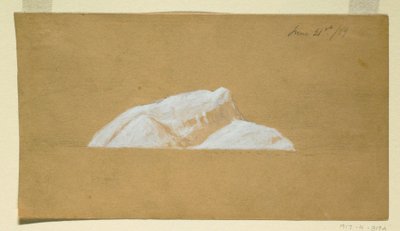 Desenho, Iceberg, Terra Nova, 21 de junho de 1859 de Frederic Edwin Church