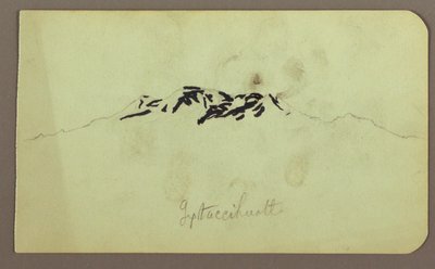 Desenho, Picos de Itaccihuatl; Verso: Forno de cozer, 1883 de Frederic Edwin Church