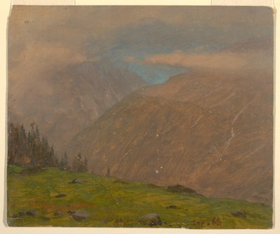 Desenho, Alpes italianos, setembro de 1868 de Frederic Edwin Church