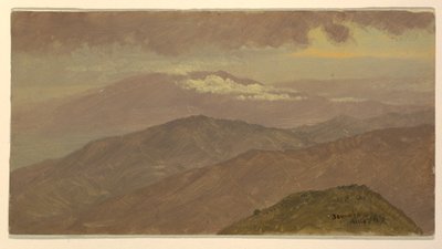 Desenho, Paisagem, agosto de 1865 de Frederic Edwin Church