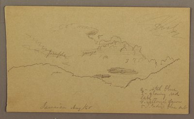 Desenho, Paisagem, maio-agosto de 1865 de Frederic Edwin Church