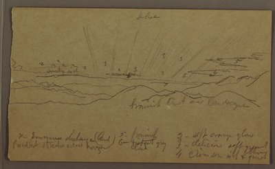 Desenho, Paisagem, maio-agosto de 1865 de Frederic Edwin Church